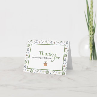 Kleine Spruit Vouw Dankkaart Bedankkaart