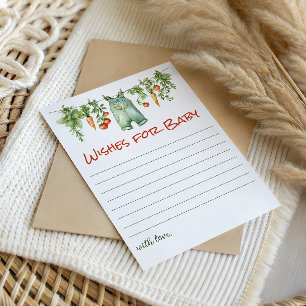 Kleine Spruit Waskleine Baby Shower Wensen Notitiekaartje