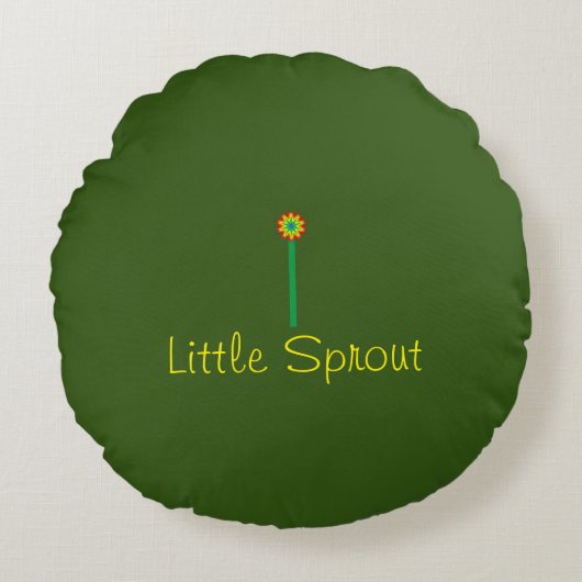 Kleine spruitjes rond kussen (Voorkant)
