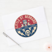 Kleine St Bernard Pass Frans Italië Alpine motobik Ronde Sticker (Envelop)