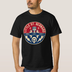 Kleine St Bernard Pass Frans Italië Alpine motobik T-shirt
