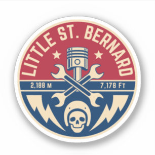 Kleine St Bernard Pass Frans Italië Alpine motorcy Sticker