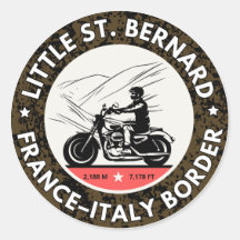 Kleine St Bernardpas franse italie Alpen motorfiet