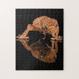 Kleine staafhageweerstand met reflectie legpuzzel