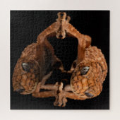 Kleine staafhageweerstand met reflectie legpuzzel (Horizontaal)