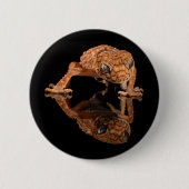 Kleine staafhageweerstand met reflectie ronde button 5,7 cm (Voorkant)