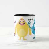 Kleine staafjes met naam mok (Midden)