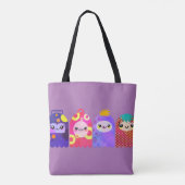 Kleine staafjes tote bag (Achterkant)