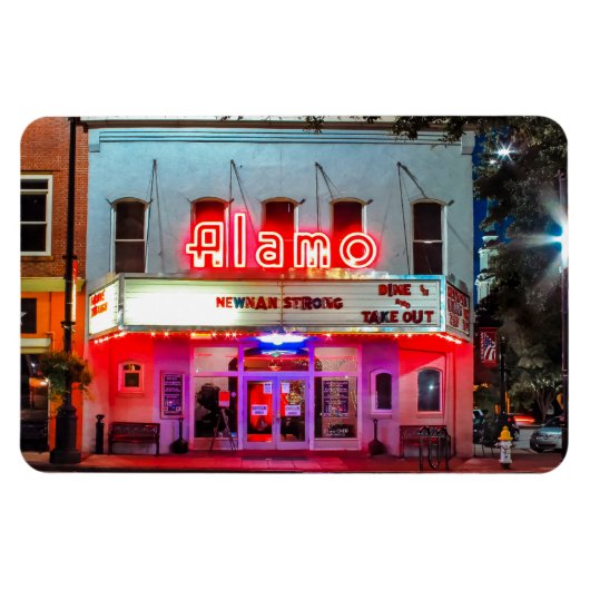 KLEINE STAD ALAMO Flexibele fotomagneet Magneet (Horizontaal)