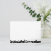 Kleine stad feestdagenkaart (Staand voorkant)