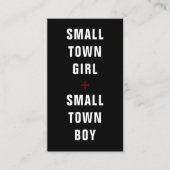 Kleine Stad Hert & Doe Ticket - Aanpasbare Kleur (Voorkant)