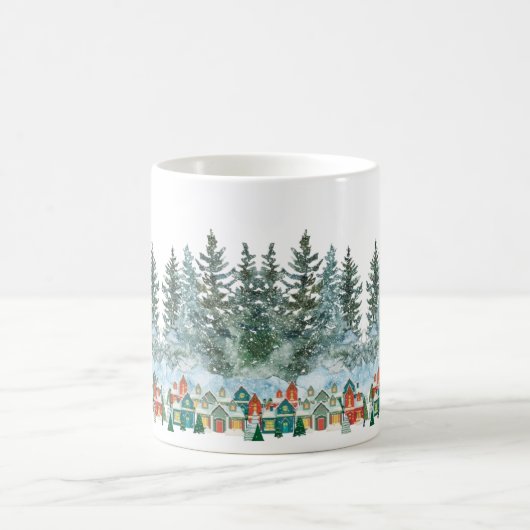 Kleine stad in de winter Mok (Center)