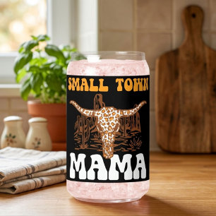 Kleine stad mama Westerse unieke Moederdag Blikvorm Glas