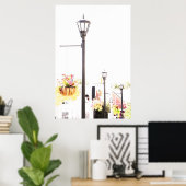 Kleine stad poster (Thuiskantoor)