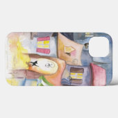 Kleine stad 's nachts Case-Mate iPhone case (Achterkant (horizontaal))