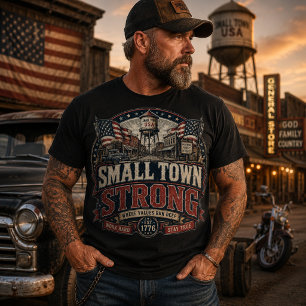 Kleine Stad Sterk   Vintage Amerikaanse Hartland  T-shirt