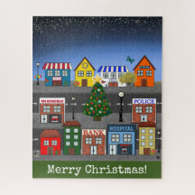 kleine stadsbuurt | vrolijk kerstfeest