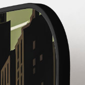 Kleine stadshond Gepersonaliseerde Pickleball Padd Pickleball Paddle (Links Detail)