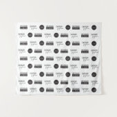 Kleine stap en herhaal bedrijfssponsorlogo's wandkleed (Voorkant (horizontaal))