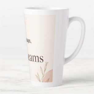 Kleine Stap Grote Dromen Minimalistische Motivatie Latte Mok