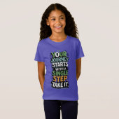 kleine stap t-shirt (Voorkant volledig)