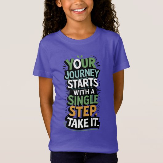 kleine stap t-shirt (Voorkant)