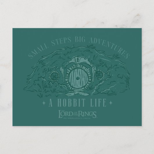 Kleine Stapjes, Grote Avonturen - Een Hobbit Leven Briefkaart (Voorkant)