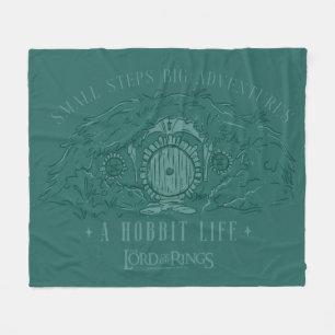 Kleine Stapjes, Grote Avonturen - Een Hobbit Leven Fleece Deken