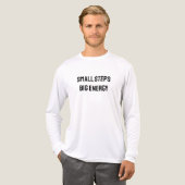Kleine stapjes. Grote energie Tri-Blend Shirt (Voorkant)