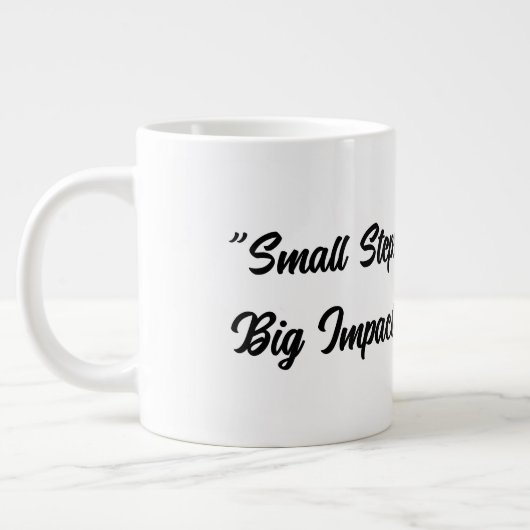Kleine Stapjes, Grote Impact Koffiekop (Links)