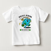 Kleine stapjes grote resultaat baby T-shirt (Voorkant)