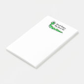 Kleine Stapjes Grote Slimheid Rups Cartoon Post-it® Notes (Schuin)