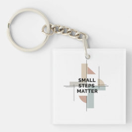 Kleine Stapjes Tellen Geometrische Sleutelhanger