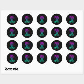 Kleine stappen3 ronde sticker (Vel)