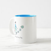 Kleine stappen Dagelijkse Motivatie Mok (Voorkant links)