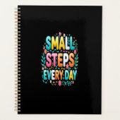 Kleine Stappen Elke Dag | Motiverende Typografie Planner (Voorkant)
