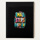 Kleine Stappen Elke Dag | Motiverende Typografie Planner (Achterkant)