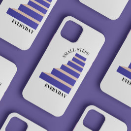 "Kleine stappen elke dag" Schattigee vrouwelijke t iPhone 12 Mini Hoesje