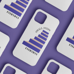 "Kleine stappen elke dag" Schattigee vrouwelijke t iPhone 12 Mini Hoesje