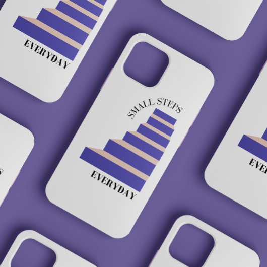"Kleine stappen elke dag" Schattigee vrouwelijke t iPhone Hoesje