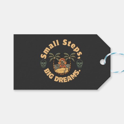 kleine stappen, grote dromen cadeaulabel (Voorkant (Horizontaal))