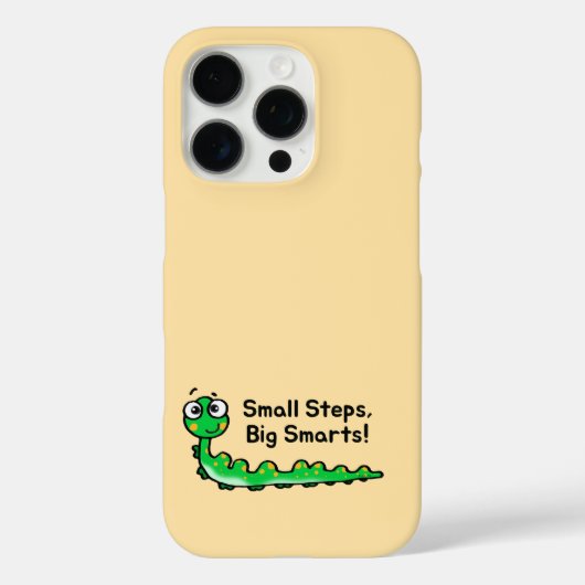 Kleine Stappen Grote Smarts Caterpillar Cartoon Case-Mate iPhone Case (Achterkant)
