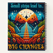 Kleine stappen leiden tot grote veranderingen notitieboek (Achterkant)