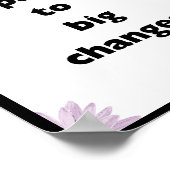 Kleine stappen leiden tot grote veranderingen, Quo Poster (Hoek)