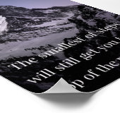 Kleine stappen leveren grote resultaten op poster (Hoek)