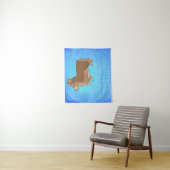 "Kleine stappen vooruit" Corgi Inspirerend Wandkleed (In situ)