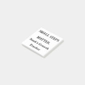 Kleine stappen zijn belangrijk – Aangepaste voorui Post-it® Notes (Schuin)