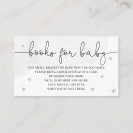Kleine Star-Baby showers boeken voor Baby grijs Informatiekaartje