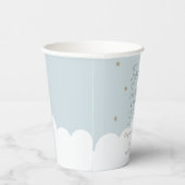 Kleine Star Blue Baby shower Cups Papieren Bekers (Rechts)