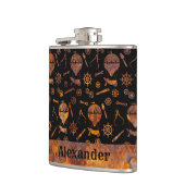 Kleine Steampunk Colorful Rusty Balloons Thema Heupfles (Links)